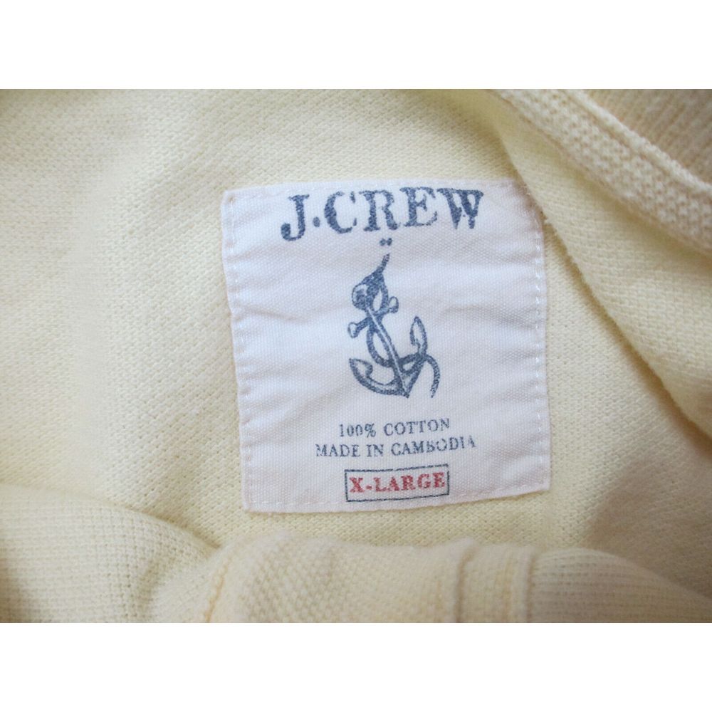 J Crew Polo‎ Shirt Mens Extra Large Yellow Blue Cotton Preppy Casual - Picture 8 of 8